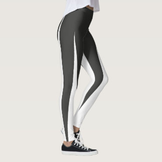 Leggings Minimalisme d'art Abstrait Gris Lignes blanches