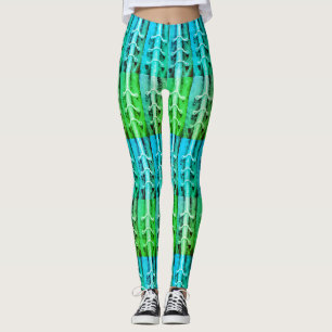 Leggings Minimalisme industriel Couleurs Abstrait Feuille v