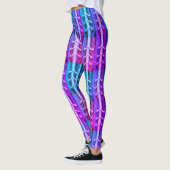 Leggings Minimalisme industriel Couleurs Abstrait Miami (Gauche)