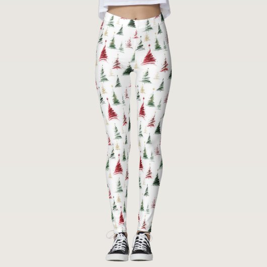 Leggings Minimalist Christmas Tree  (Devant)