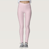 Leggings Minimalist Personalized Pink Pilates Princess (Devant)