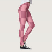 Leggings Minimalist Pink Checkerboard Pattern (Droite)