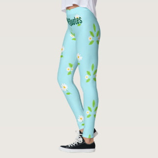Leggings Minimalist Spring Floral Pattern