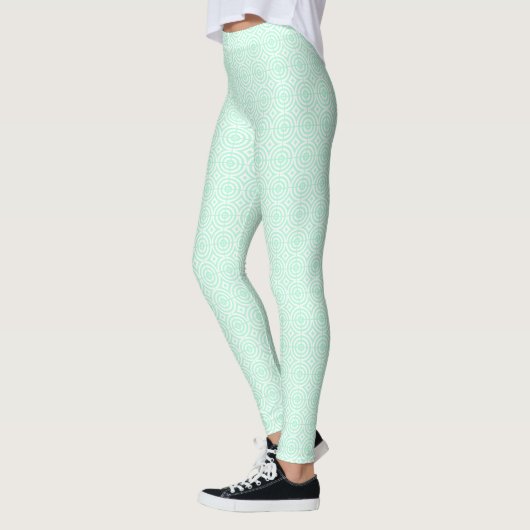 Leggings Mint Green Funky GeoMetric (Gauche)