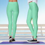 Leggings Mint Green Pastel Yoga<br><div class="desc">Ces jambières de yoga vert menthe pastel peuvent être jumelées avec le débardeur géométrique de couleur vert menthe dans cette collection.</div>