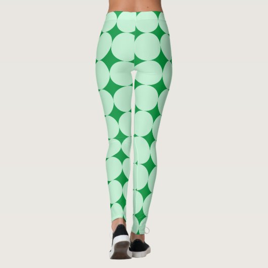Leggings Mint Green Polka Dot St Patrick's Day (Dos)