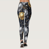 Leggings Minuit en or et argent (Dos)