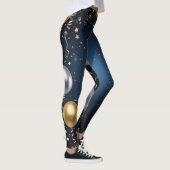 Leggings Minuit en or et argent (Droite)