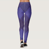 Leggings Minuscule à damiers 2 tons 04A Violet BG (Dos)