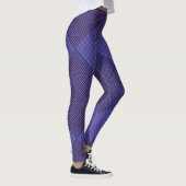 Leggings Minuscule à damiers 2 tons 04A Violet BG (Droite)