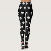 Leggings Minuscule Motif noir et blanc (Dos)