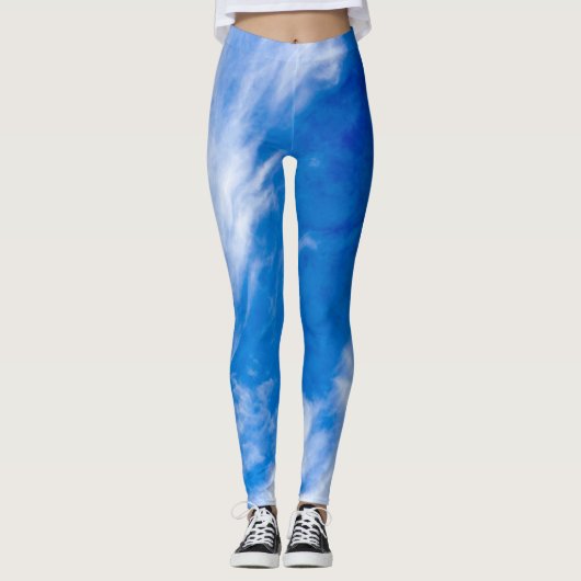 Leggings Mist Blanc Et Bleu (Devant)
