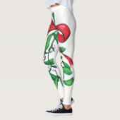 Leggings Mistletoe de Noël en dessous de la ceinture drôle  (Gauche)