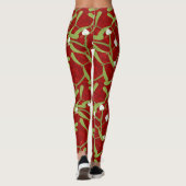 Leggings mistletoe rouge de noël (Dos)