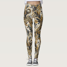 Leggings mit Leopardenmuster