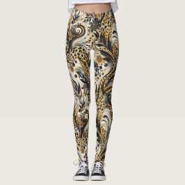 Leggings mit Leopardenmuster