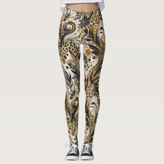Leggings mit Leopardenmuster