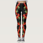 Leggings Mite de Luna sur la fleur de Canna personnalisable (Devant)