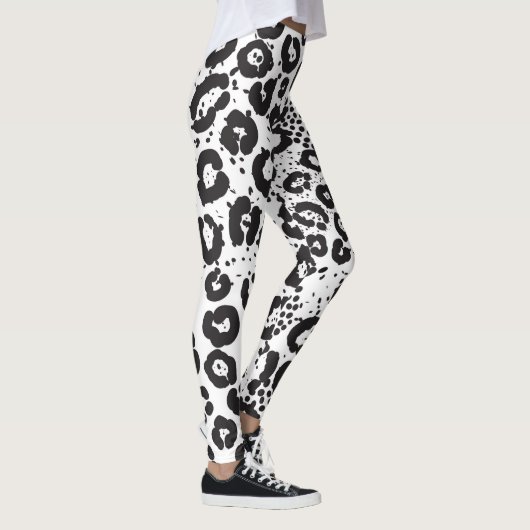 Leggings Mixte Poster de animal Snow Leopard Cheetah (Droite)