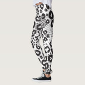 Leggings Mixte Poster de animal Snow Leopard Cheetah (Gauche)