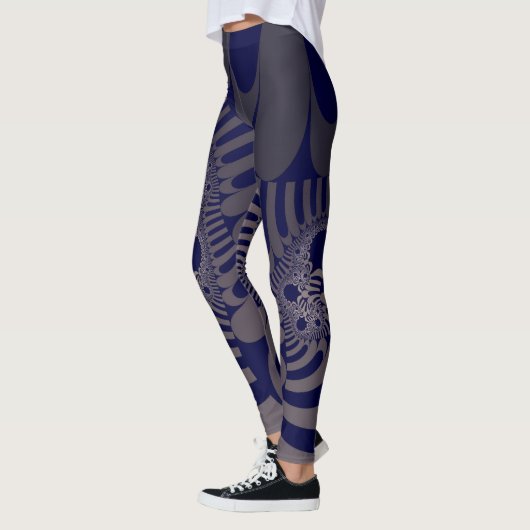 Leggings Mod bleu et argent (Gauche)