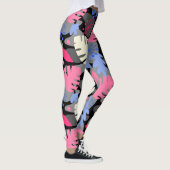 Leggings Mod Monstera Feuille Abstraite Hawaiienne Tropical (Droite)