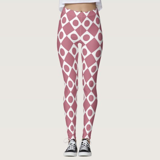 Leggings Mod Retro 60s Wildberry (Devant)