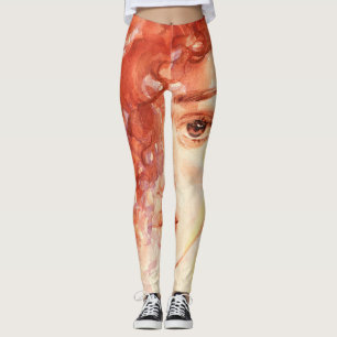 Leggings Mode afro-américaine, aquarelle illustration.