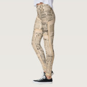 Leggings Mode antique : Pages publicitaires de journaux (Gauche)