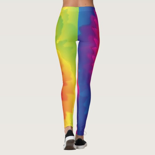 Leggings Mode arc-en-ciel Cool Tie Dye (Dos)