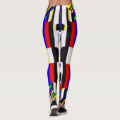 Leggings Mode audacieuse géométrique d'impression de formes (Dos)