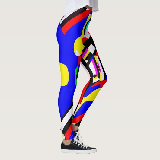 Leggings Mode audacieuse géométrique d'impression de formes (Droite)