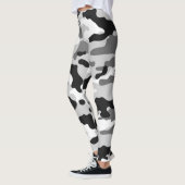 Leggings Mode Black White and Grey Army (Gauche)