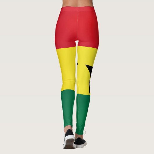 Leggings Mode Cool du drapeau du Ghana (Dos)