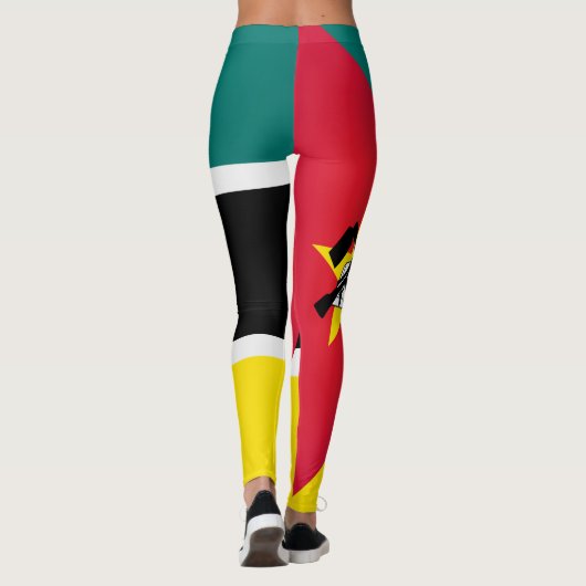 Leggings Mode Cool du drapeau du Mozambique (Dos)