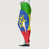 Leggings Mode Cool du drapeau éthiopien (Gauche)