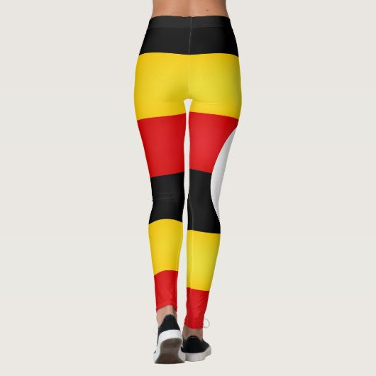 Leggings Mode Cool du drapeau ougandais (Dos)