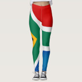 Leggings Mode Cool du drapeau sud-africain (Devant)