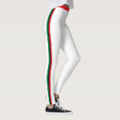 Leggings Mode drapeau panafricain & Symbole unien / blanc (Droite)