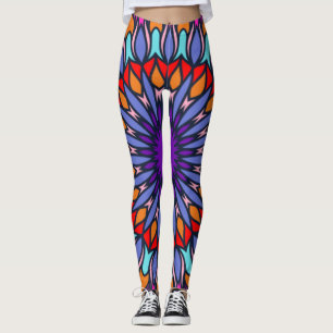 Leggings Mode été motif Colorful Vintage tendance