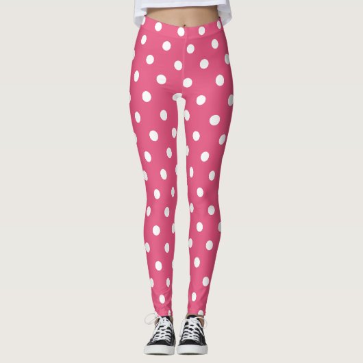 Leggings Mode Motif Retro Chic Rose (Devant)