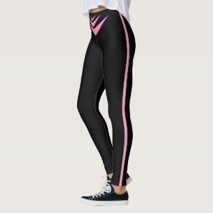 Leggings Mode Noir & Rose Triple Boomerang
