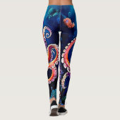 Leggings Mode Octopus coloré (Dos)