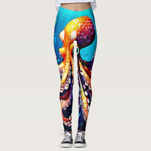 Leggings Mode Octopus coloré
