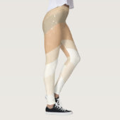 Leggings Mode Rétro Vagues Tons Terreux Neutres (Droite)