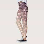 Leggings Mode rose de très bon goût de plaid (Gauche)