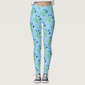 Leggings Mode sport dans le blues (Devant)