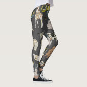 Leggings Mode unique animaux mignons Papier gris (Droite)