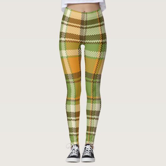 Leggings Mode Vintage géométrique motif (Devant)