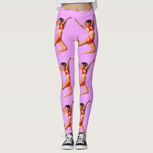 Leggings Modèle Bikini de danse Thunder_Cove (Devant)